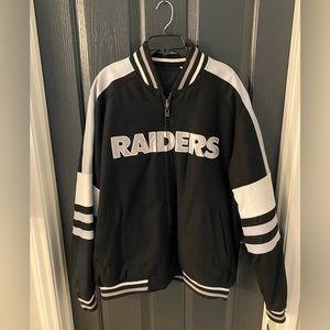 Men's Las Vegas Raiders NFL Branded Black/White Reversible jacket